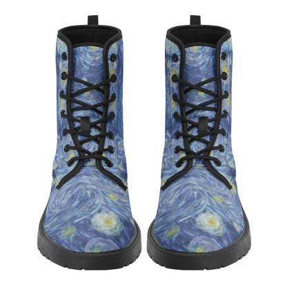 Starry Night Women's Leather Boots