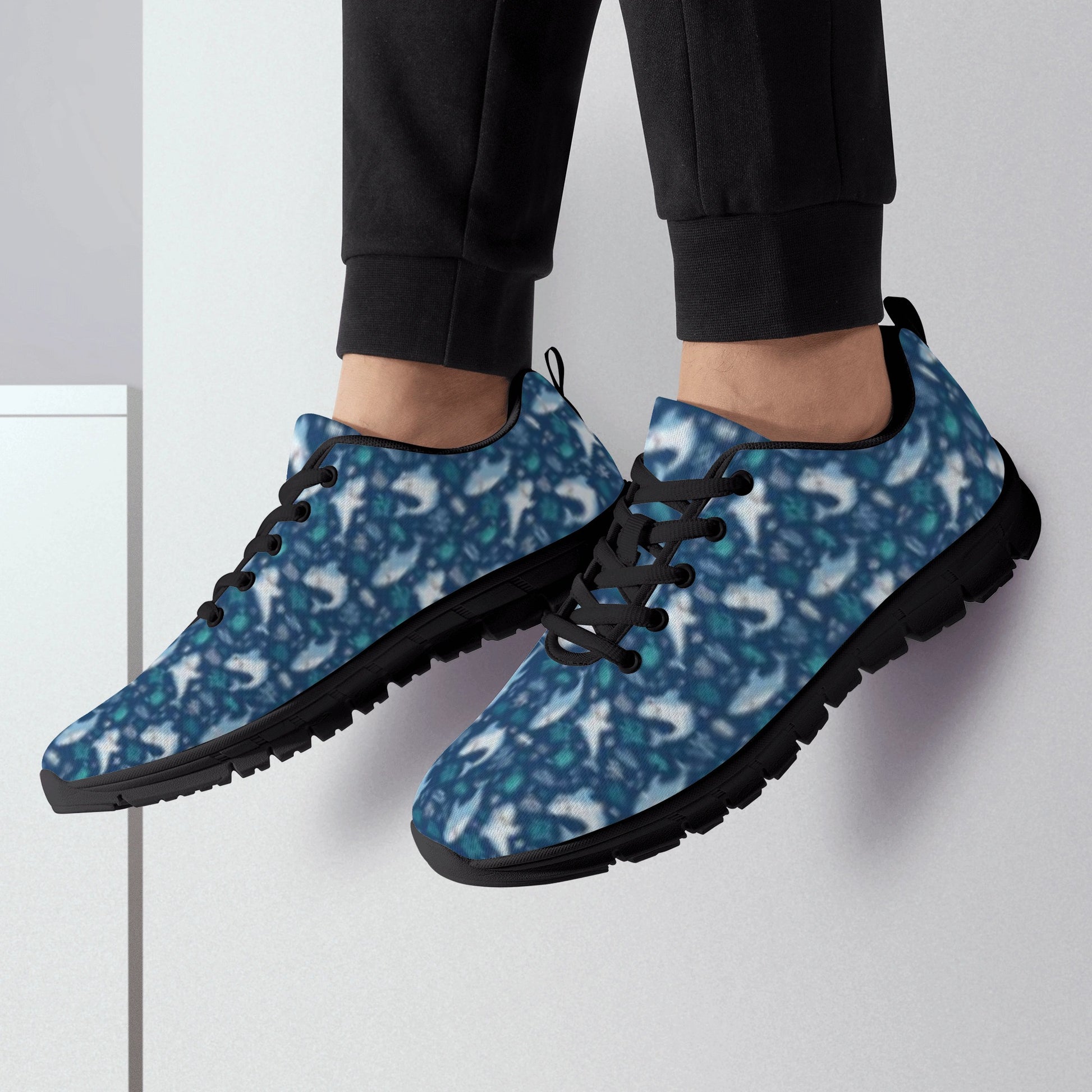 Blue Shark Shoes - Men's Running Shoes