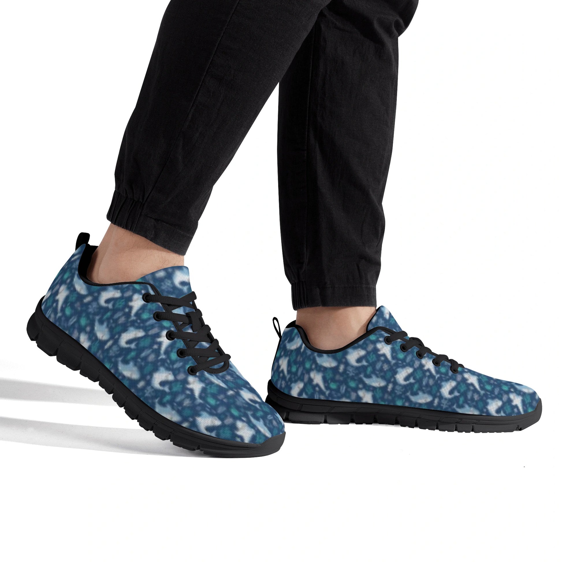 Blue Shark Shoes - Men's Running Shoes