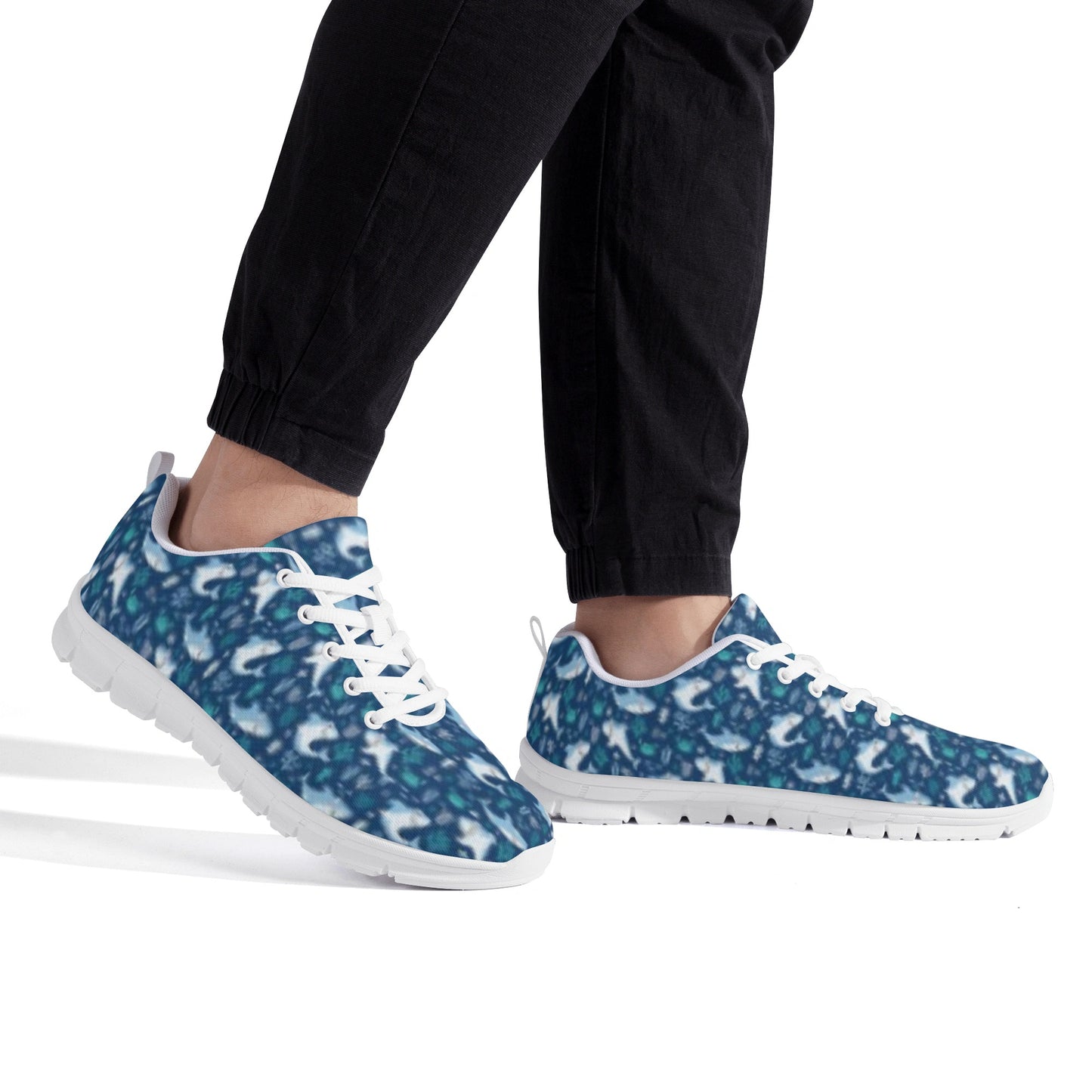 Blue Shark Shoes - Men's Running Shoes