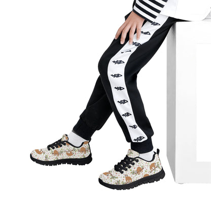Sloth Pattern - Kid's Running Shoes