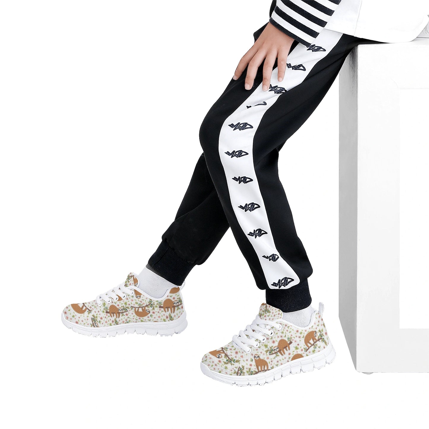 Sloth Pattern - Kid's Running Shoes