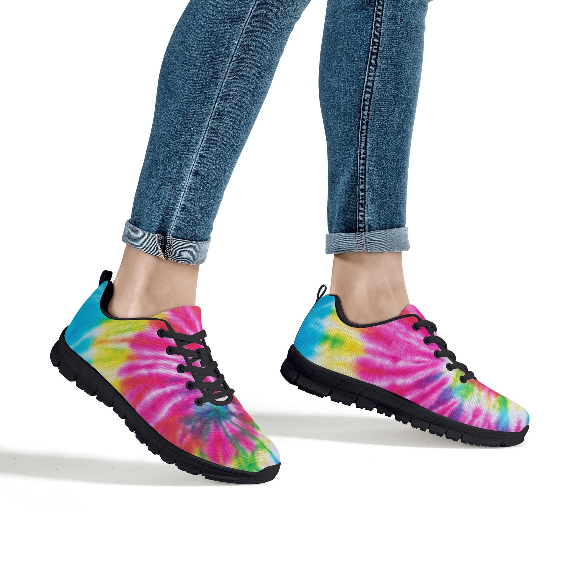 Vibrant Rainbow Women's Running Shoes
