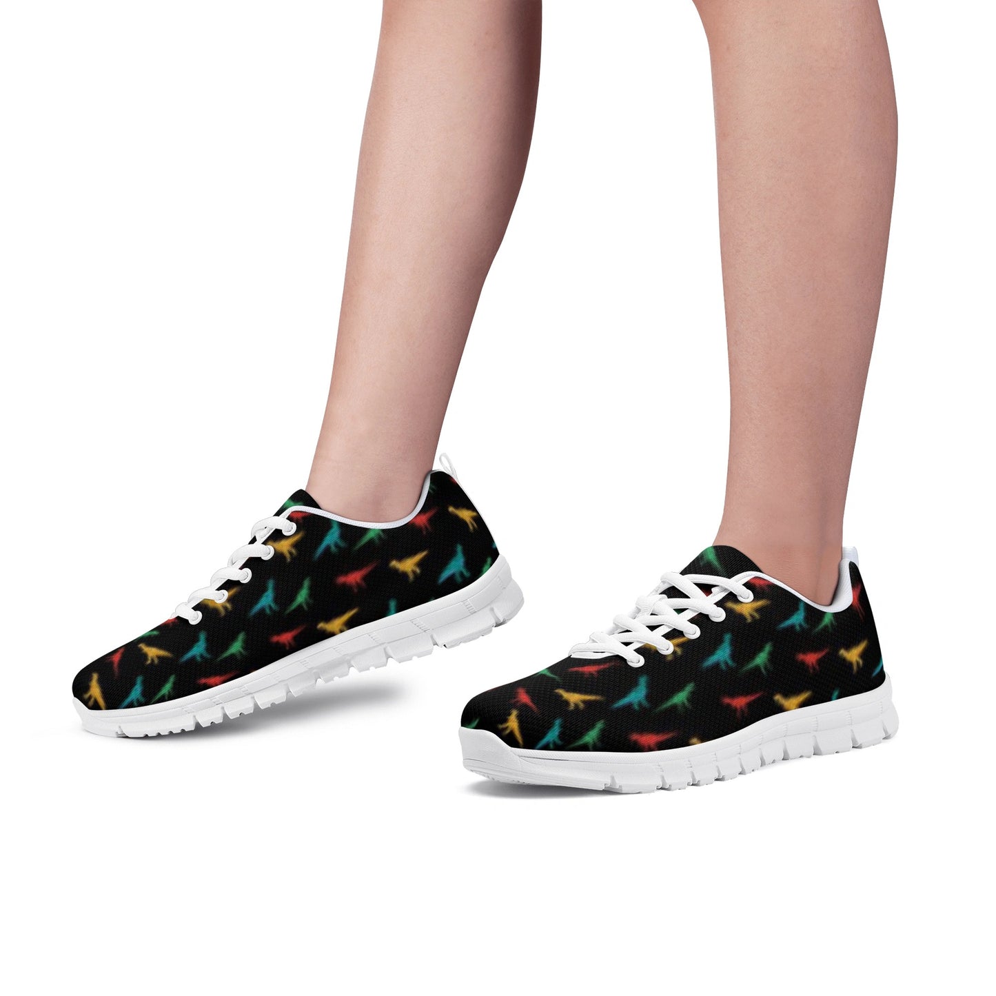 Black Dinosaur Women's Running Shoes