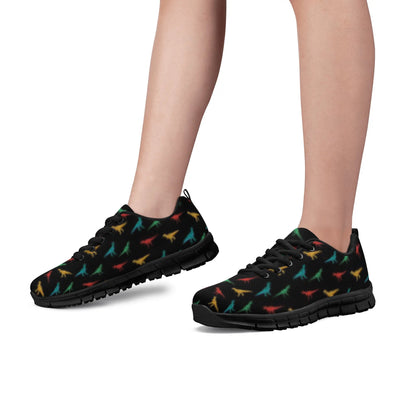 Black Dinosaur Women's Running Shoes