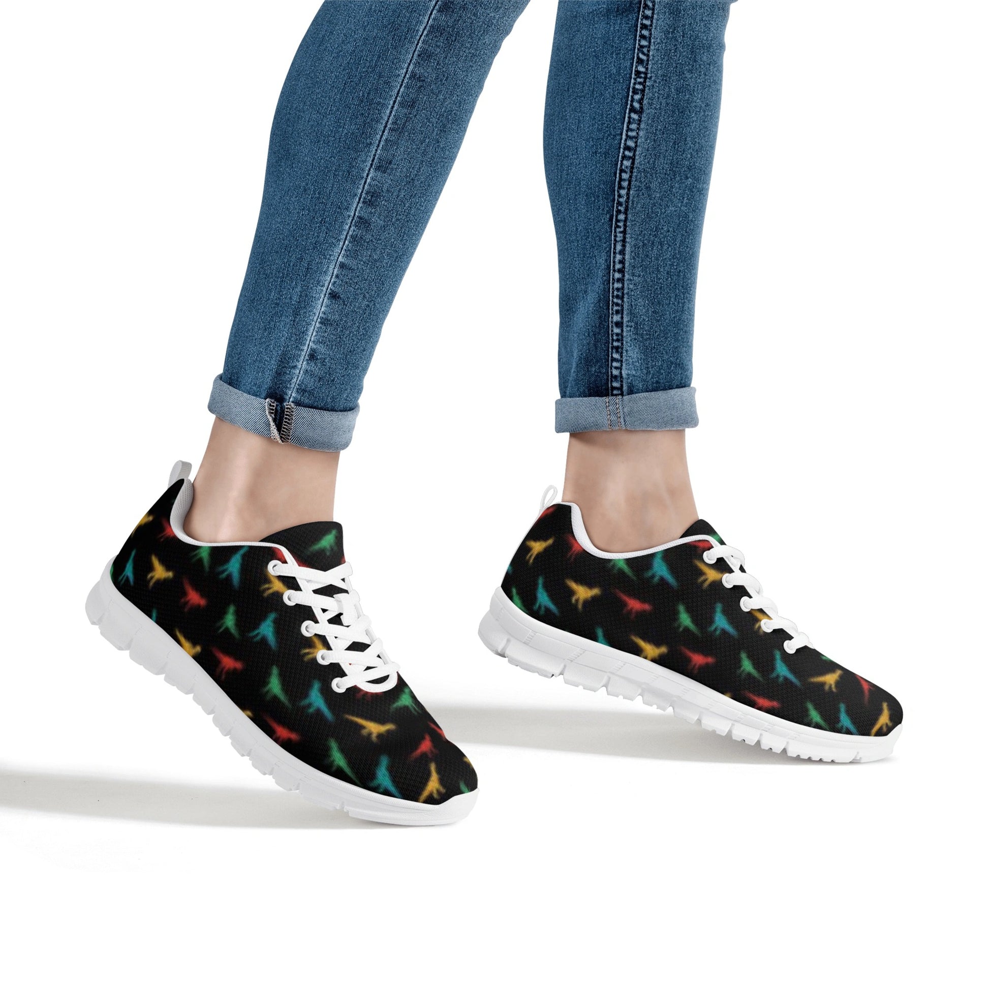 Black Dinosaur Women's Running Shoes