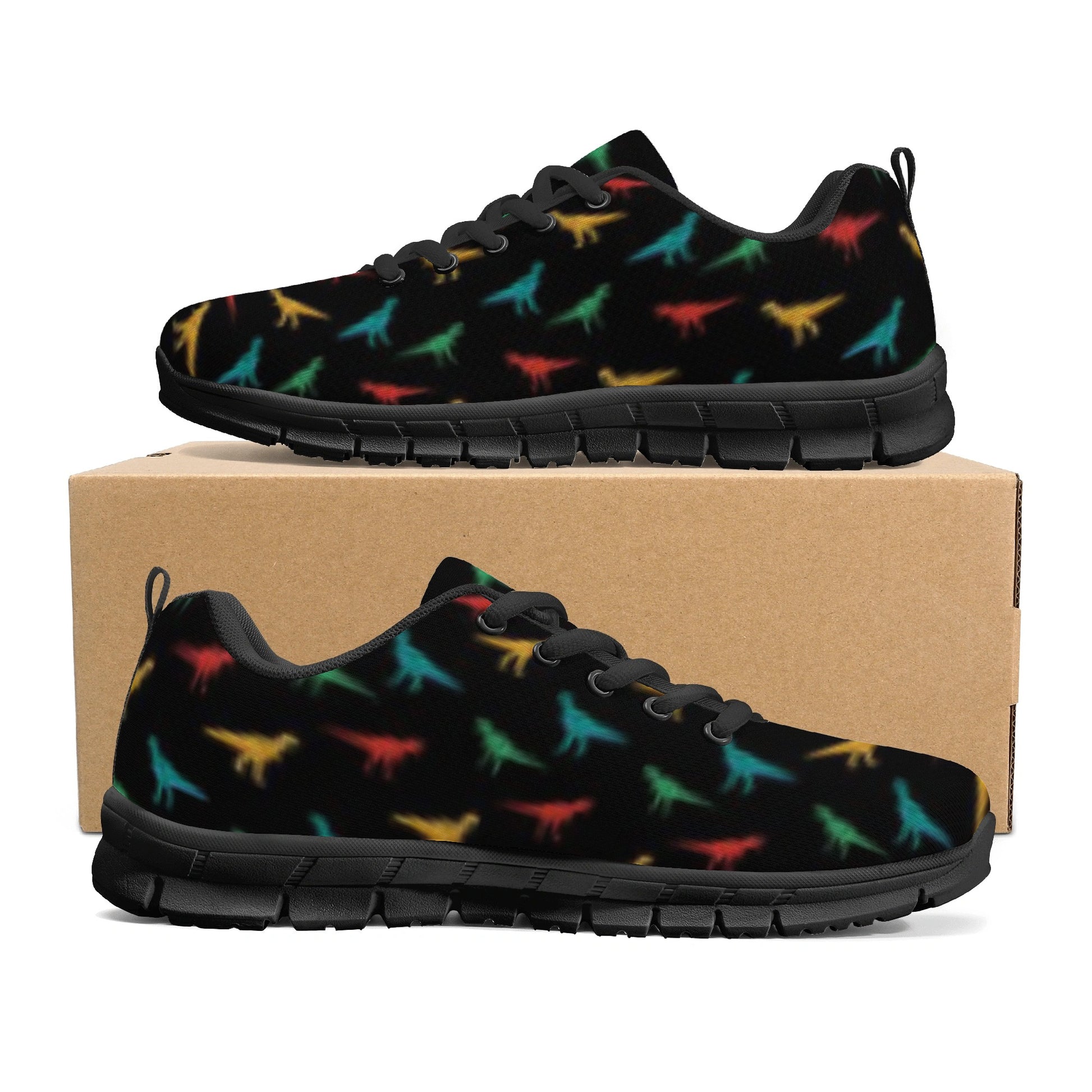 Black Dinosaur Men's Running Shoes
