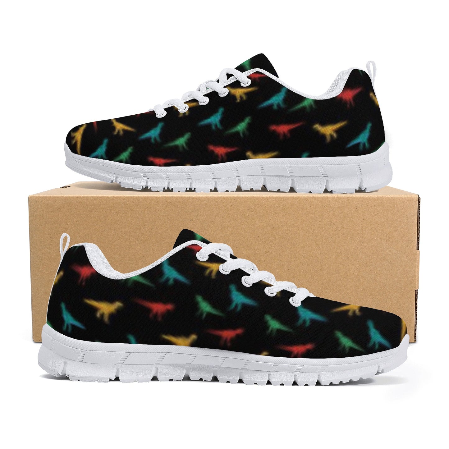 Black Dinosaur Men's Running Shoes