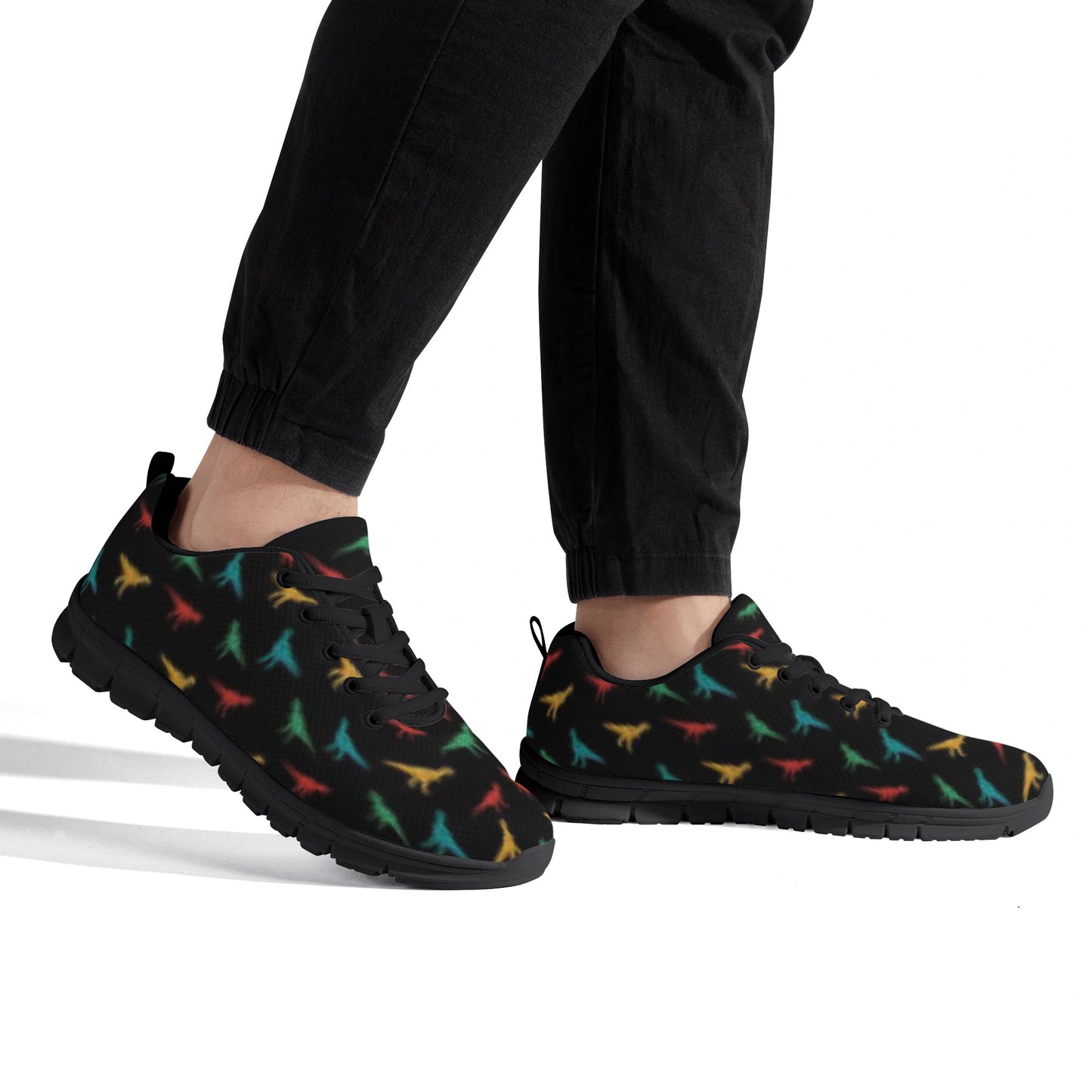 Black Dinosaur Men's Running Shoes