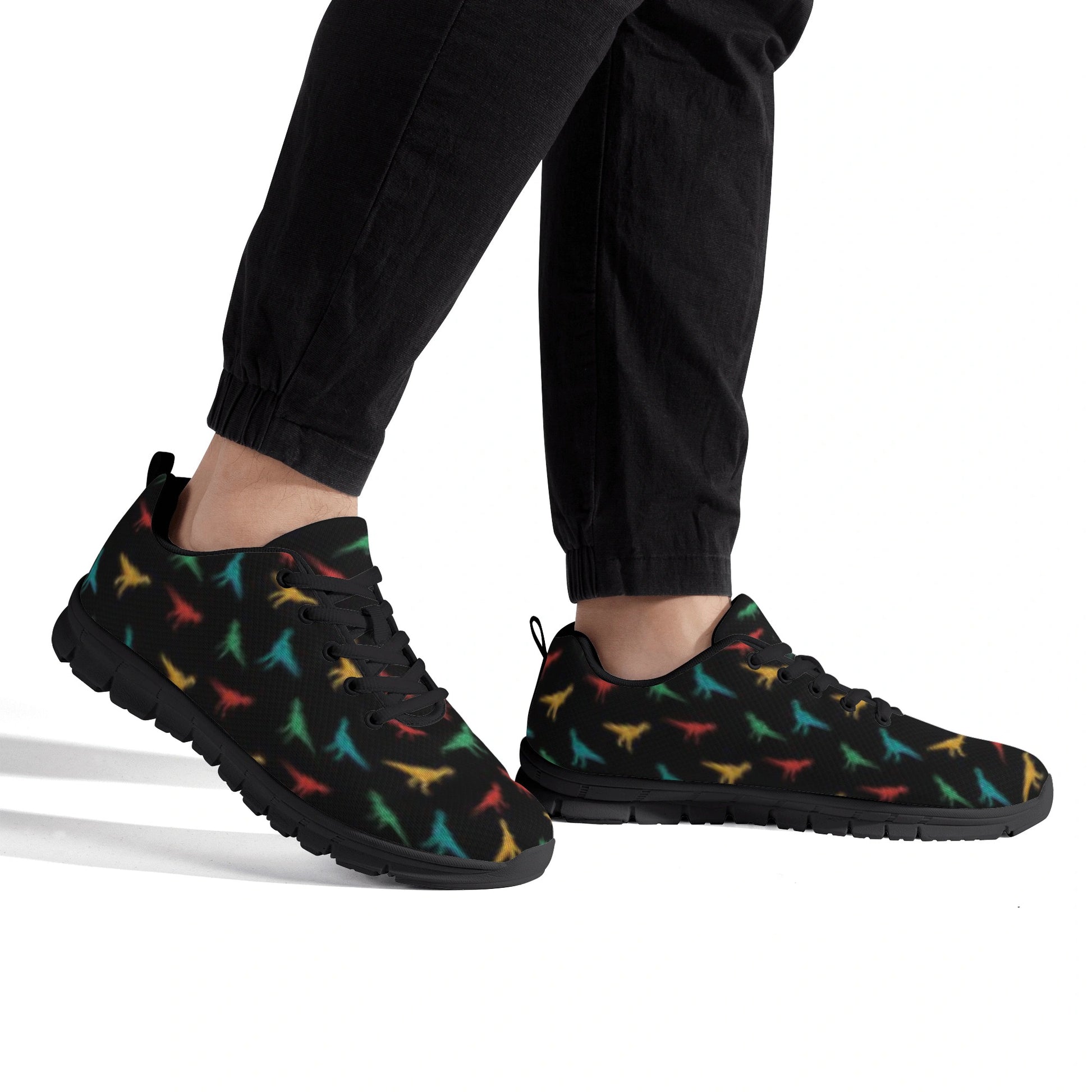 Black Dinosaur Men's Running Shoes