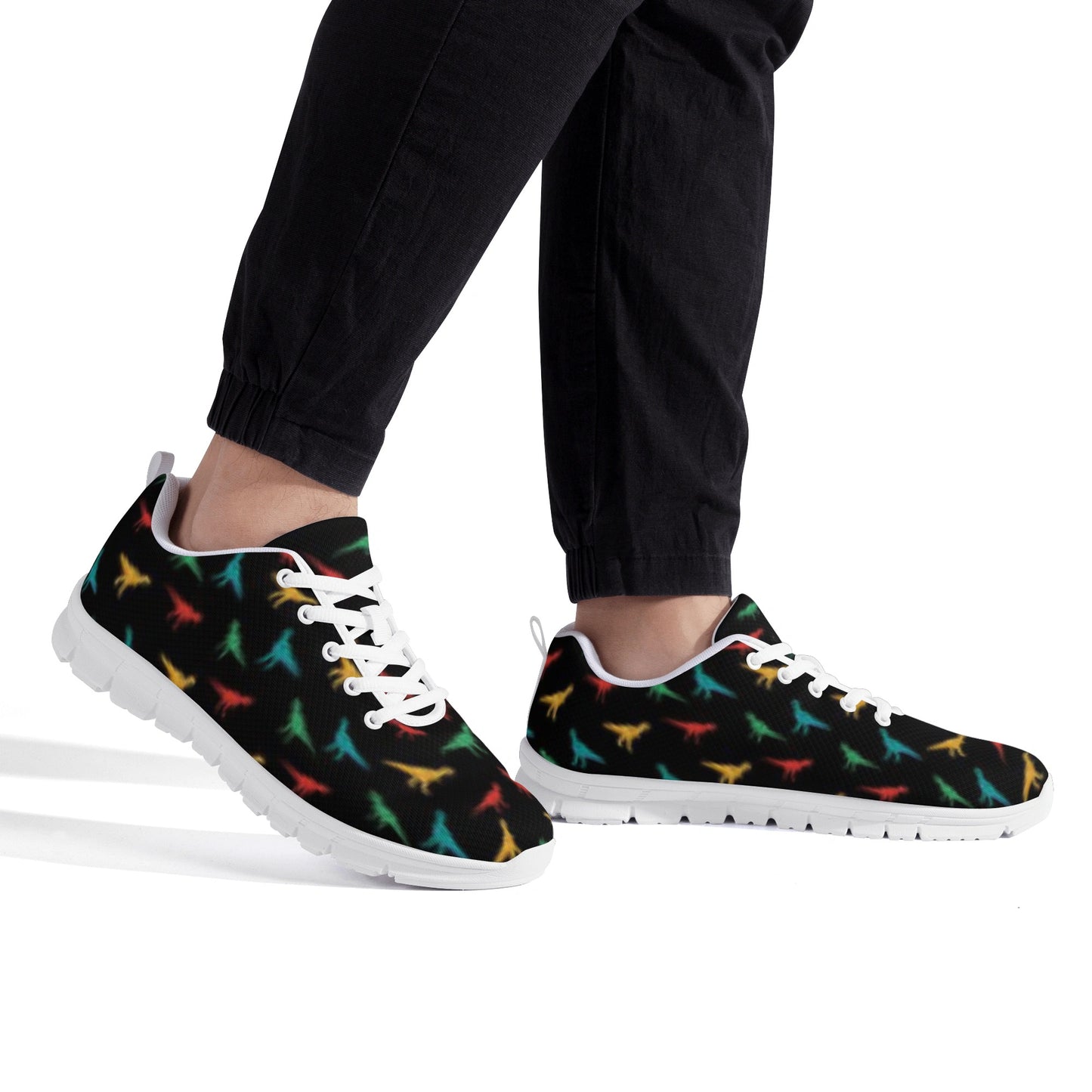 Black Dinosaur Men's Running Shoes