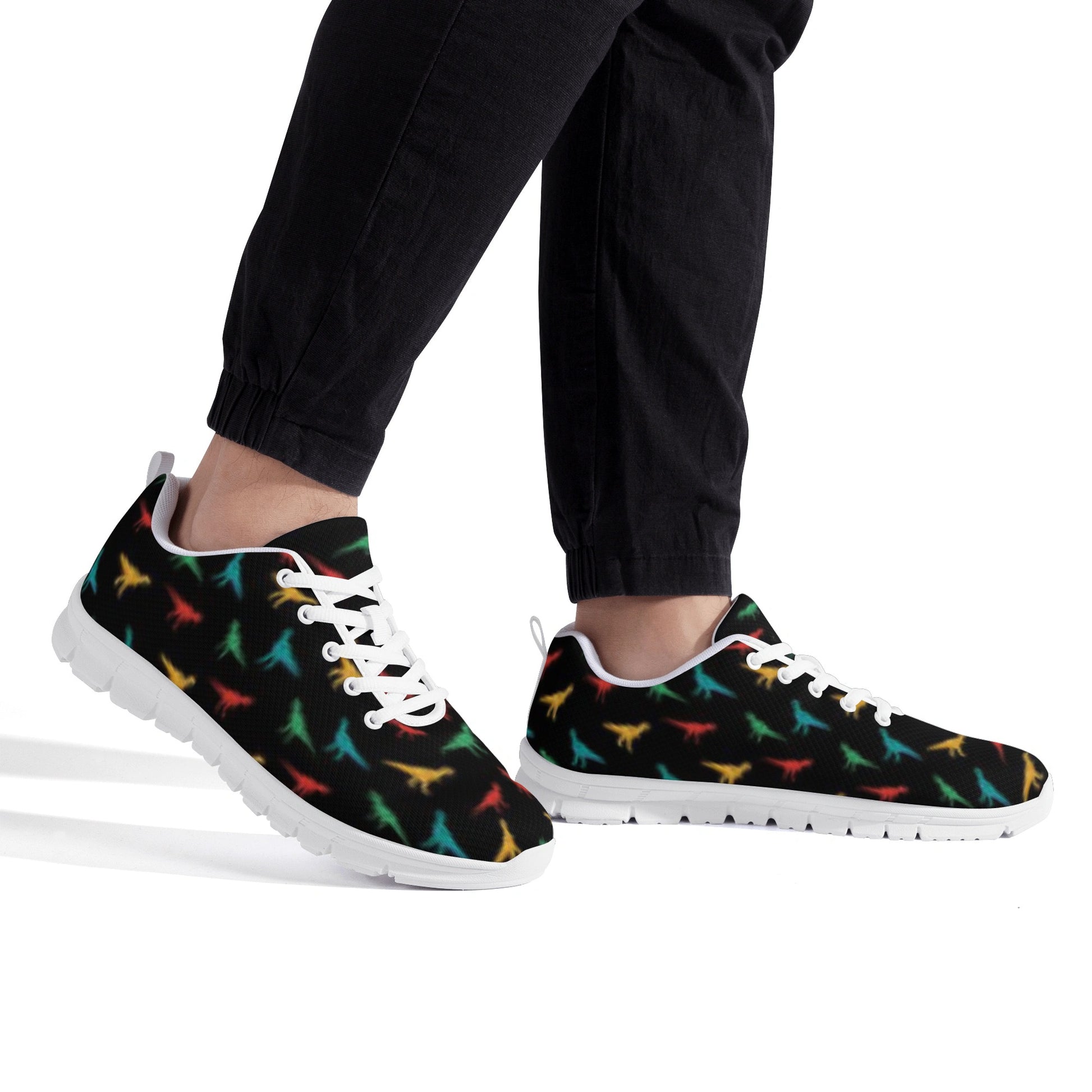 Black Dinosaur Men's Running Shoes