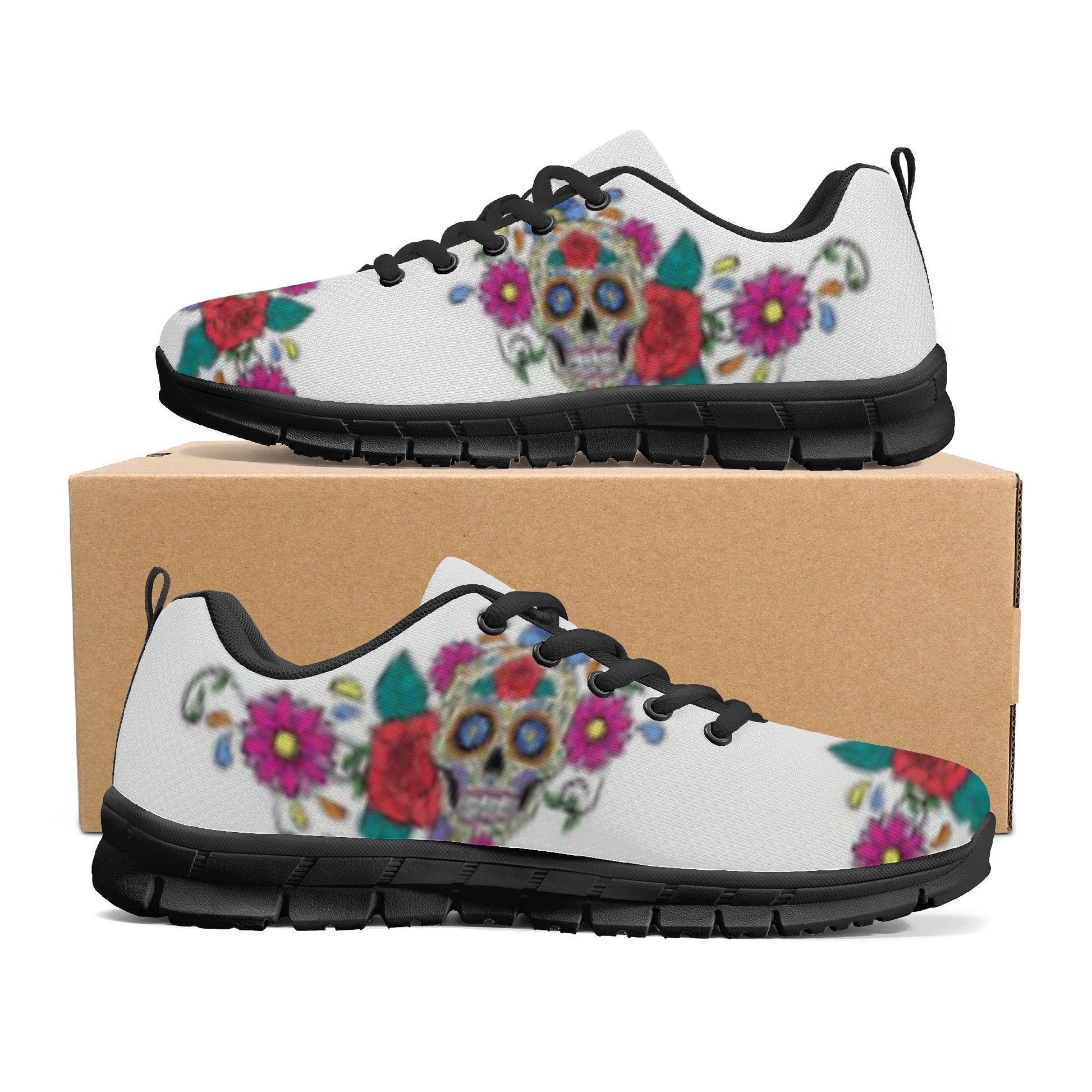 Skull Rose Women's Running Shoes