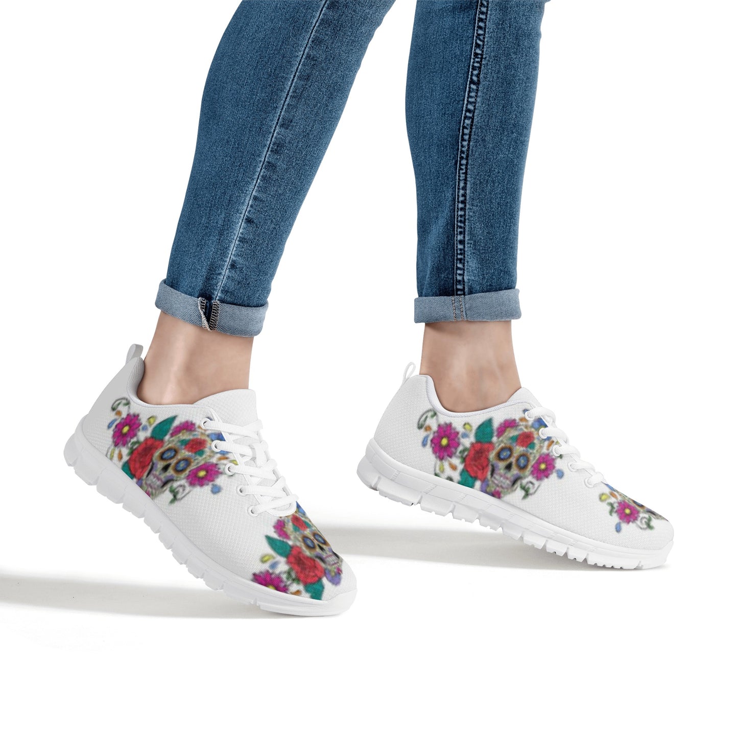 Skull Rose Women's Running Shoes