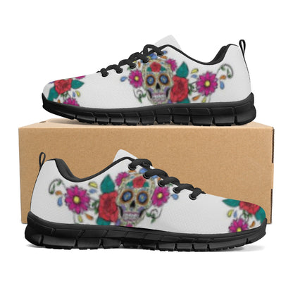 Skull Rose Men's Running Shoes