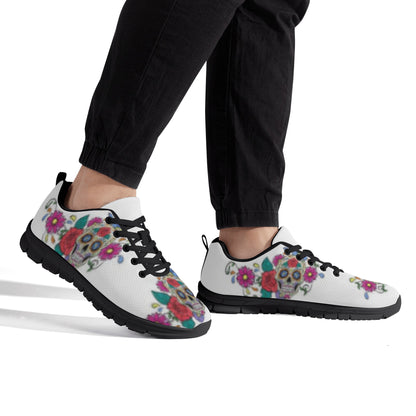 Skull Rose Men's Running Shoes
