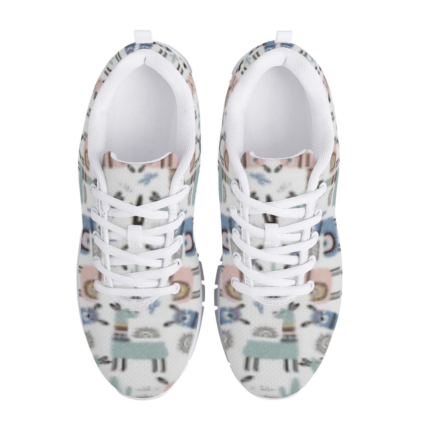 Llama Pattern Women's Running Shoes