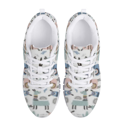Llama Pattern Women's Running Shoes