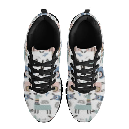 Llama Pattern Women's Running Shoes