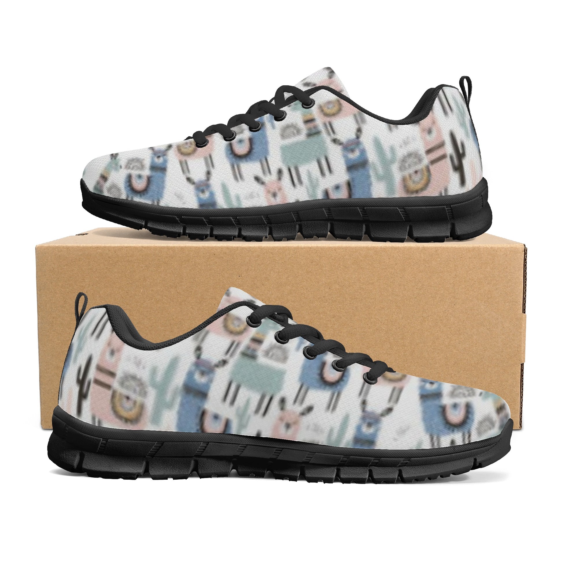 Llama Pattern Women's Running Shoes