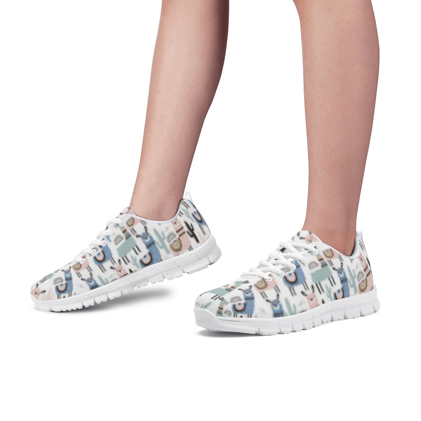 Llama Pattern Women's Running Shoes