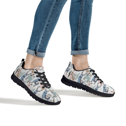 Llama Pattern Women's Running Shoes