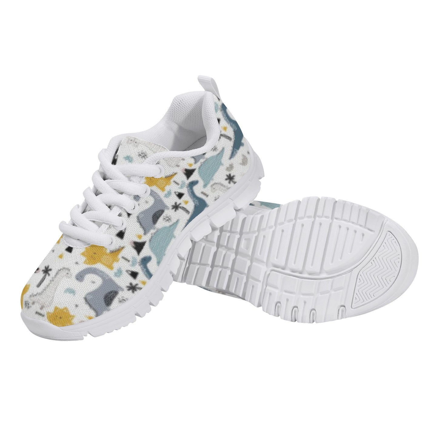 Dinosaur Printed Kid's Running Shoes