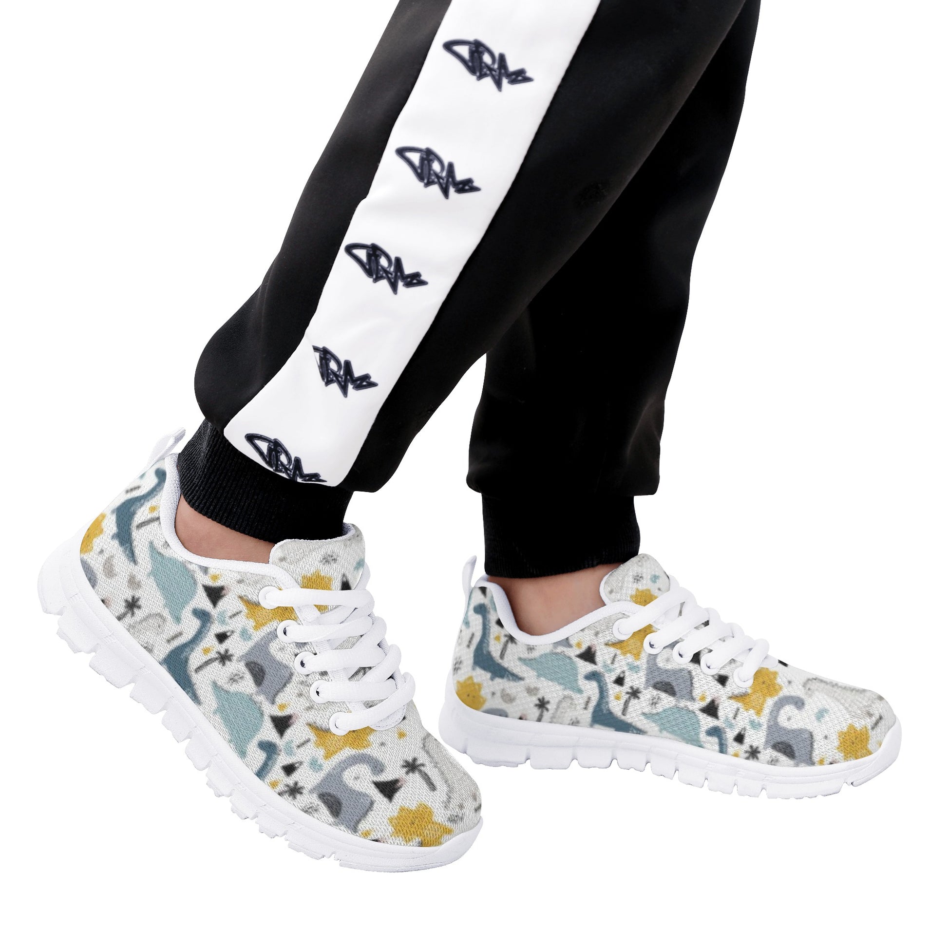 Dinosaur Printed Kid's Running Shoes