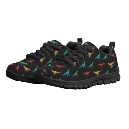 Black Dinosaur Kid's Running Shoes