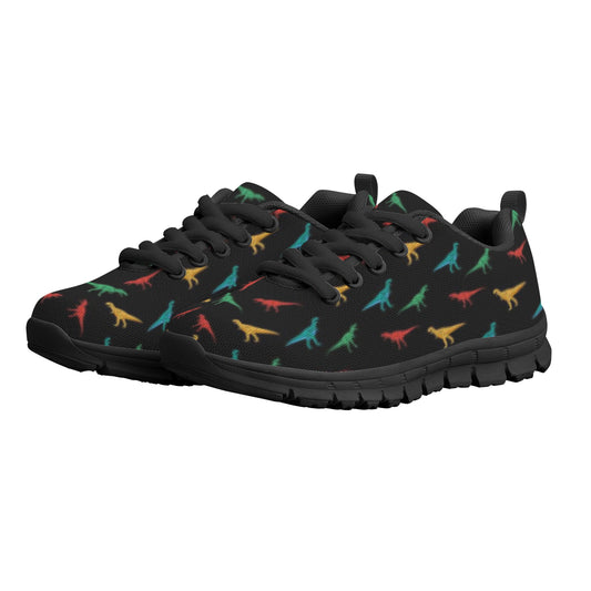 Black Dinosaur Kid's Running Shoes
