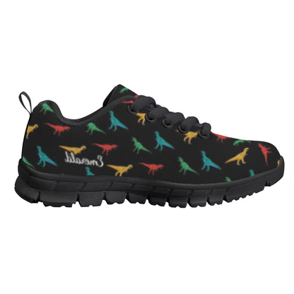 Black Dinosaur Kid's Running Shoes