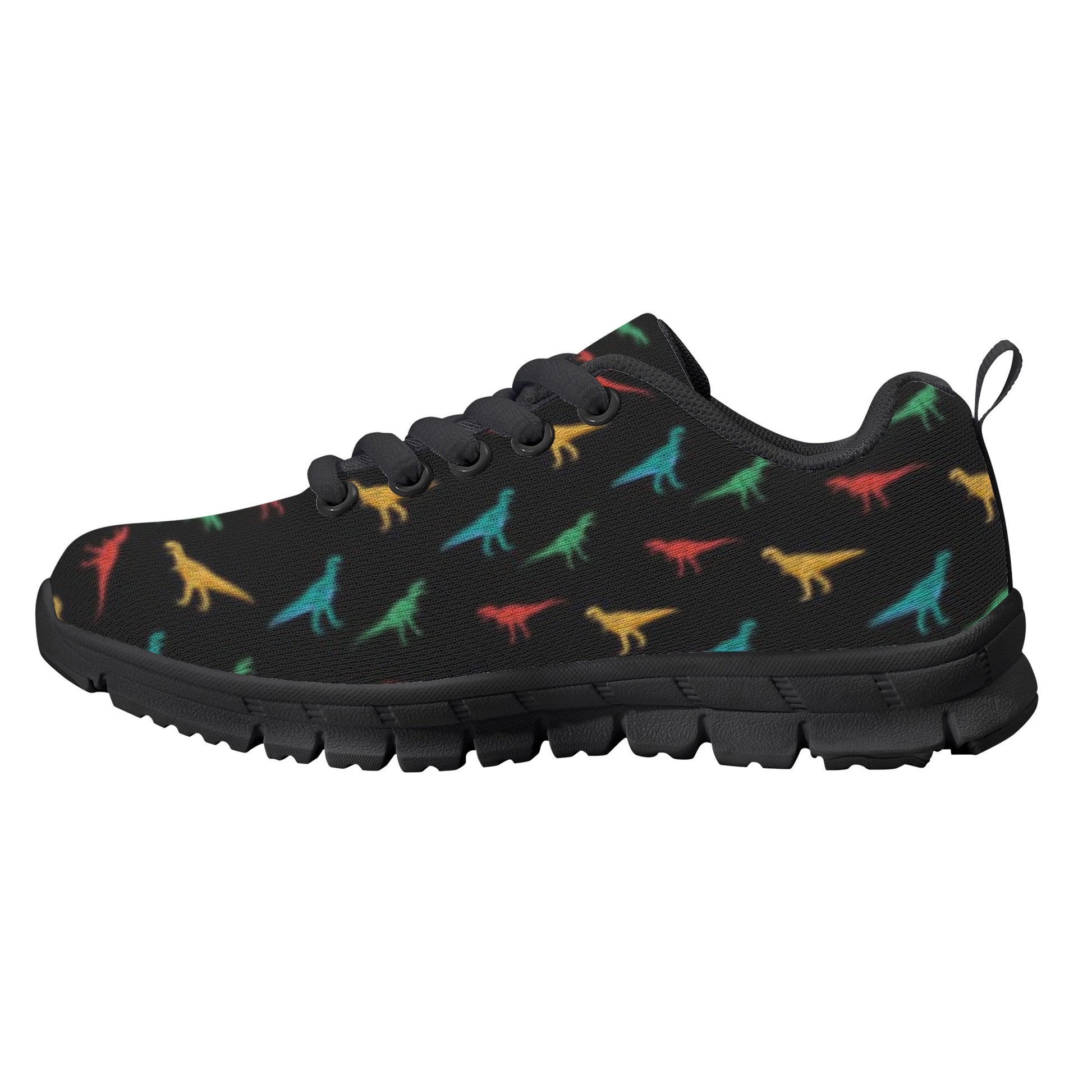 Black Dinosaur Kid's Running Shoes