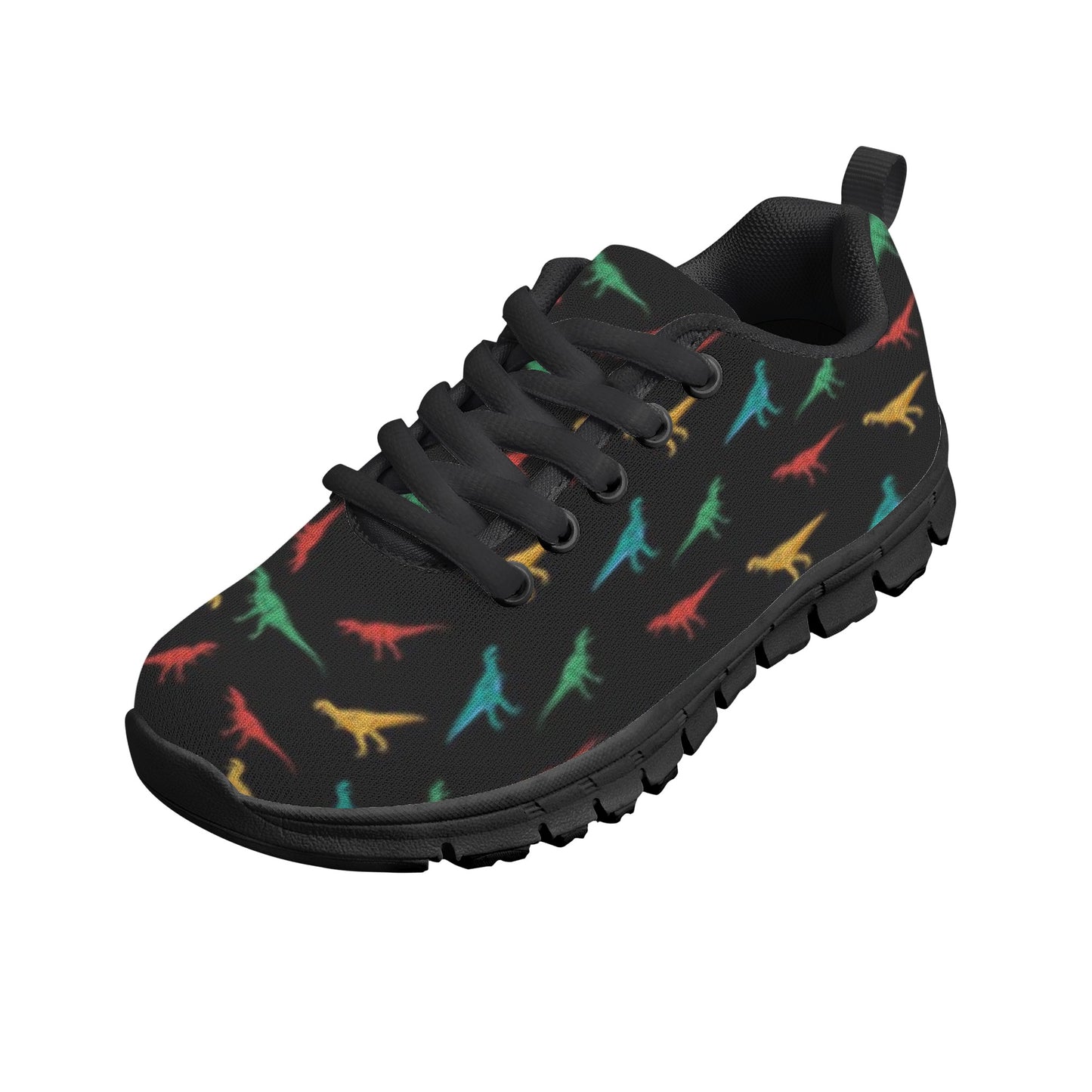 Black Dinosaur Kid's Running Shoes