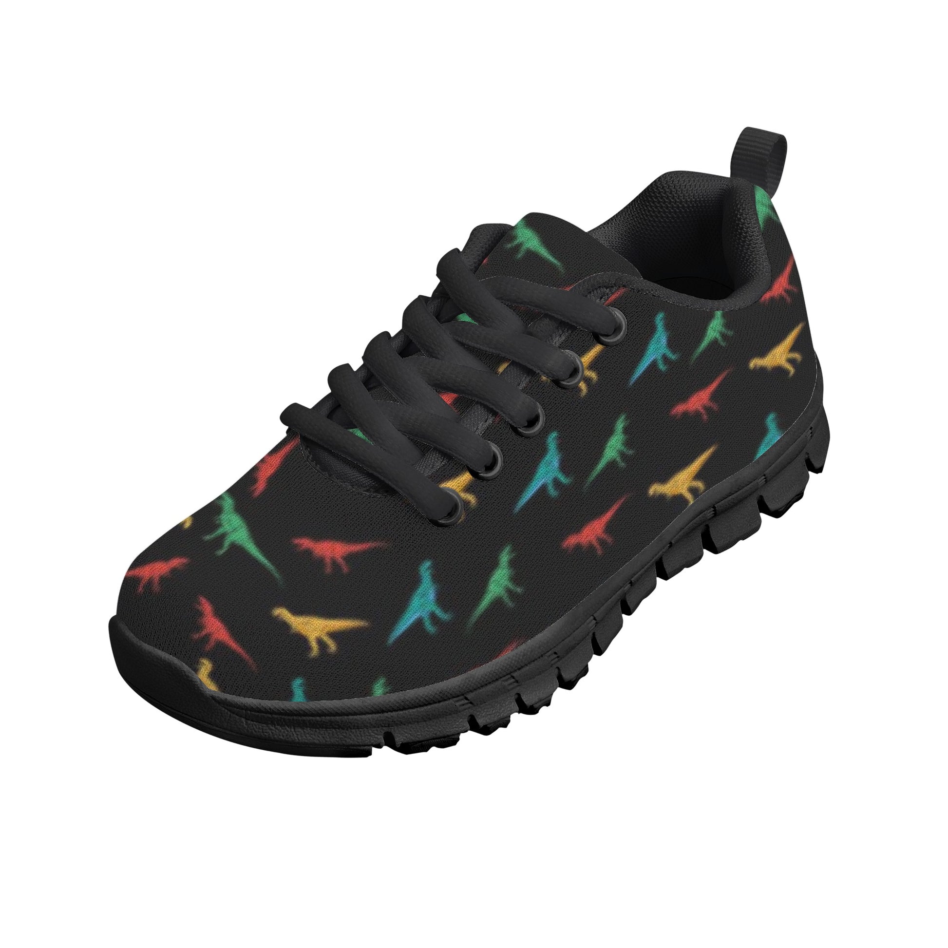 Black Dinosaur Kid's Running Shoes