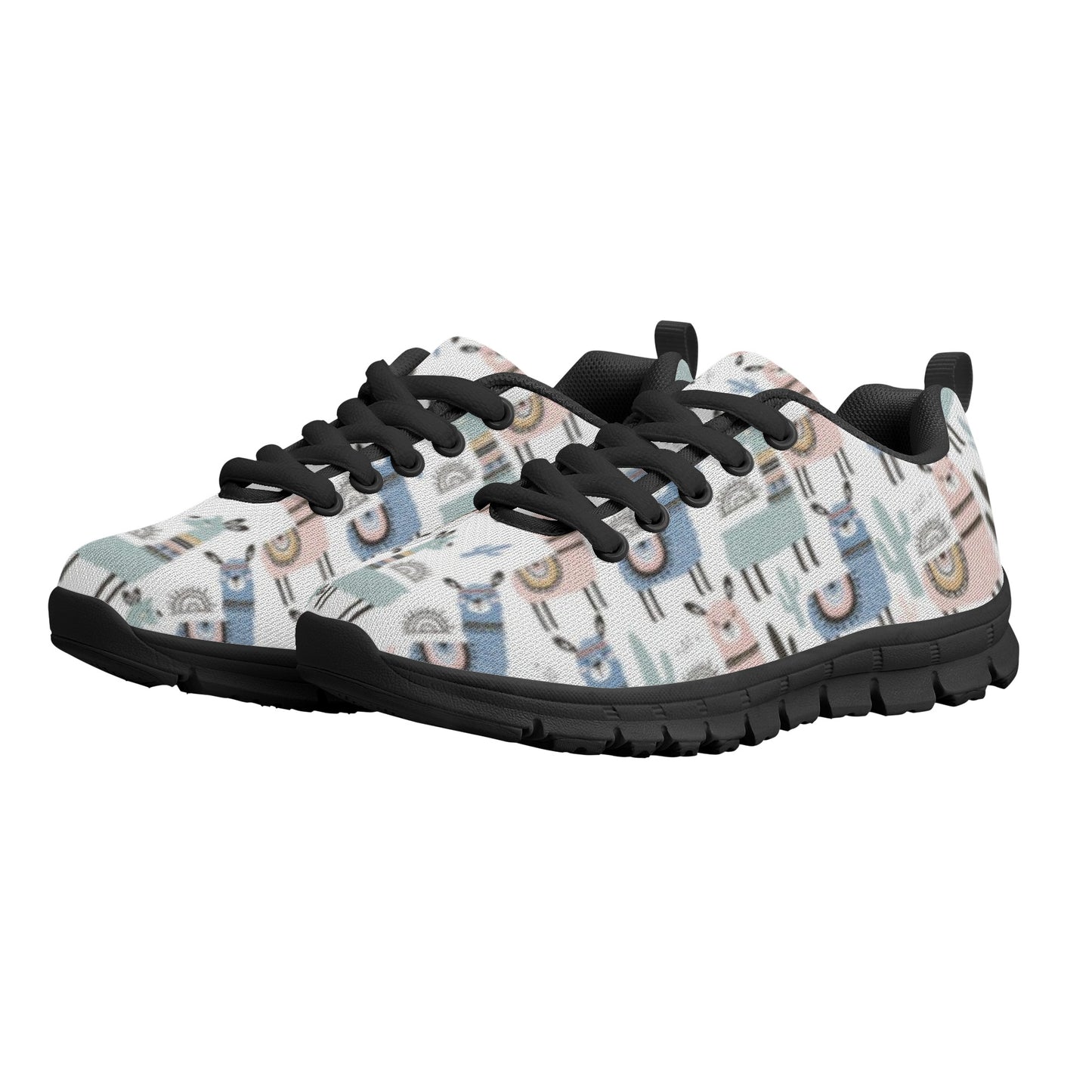 Llama Pattern Kid's Running Shoes