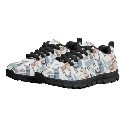 Llama Pattern Kid's Running Shoes