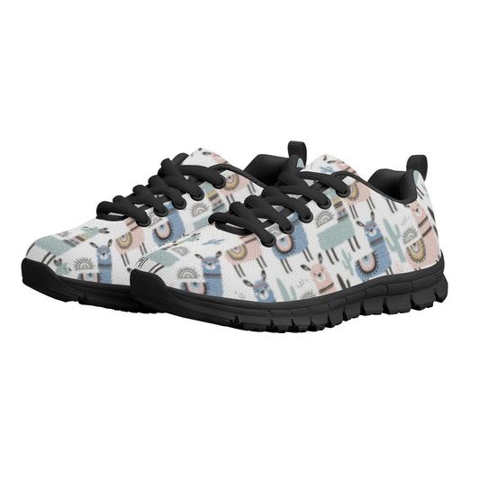 Llama Pattern Kid's Running Shoes