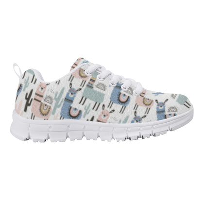 Llama Pattern Kid's Running Shoes