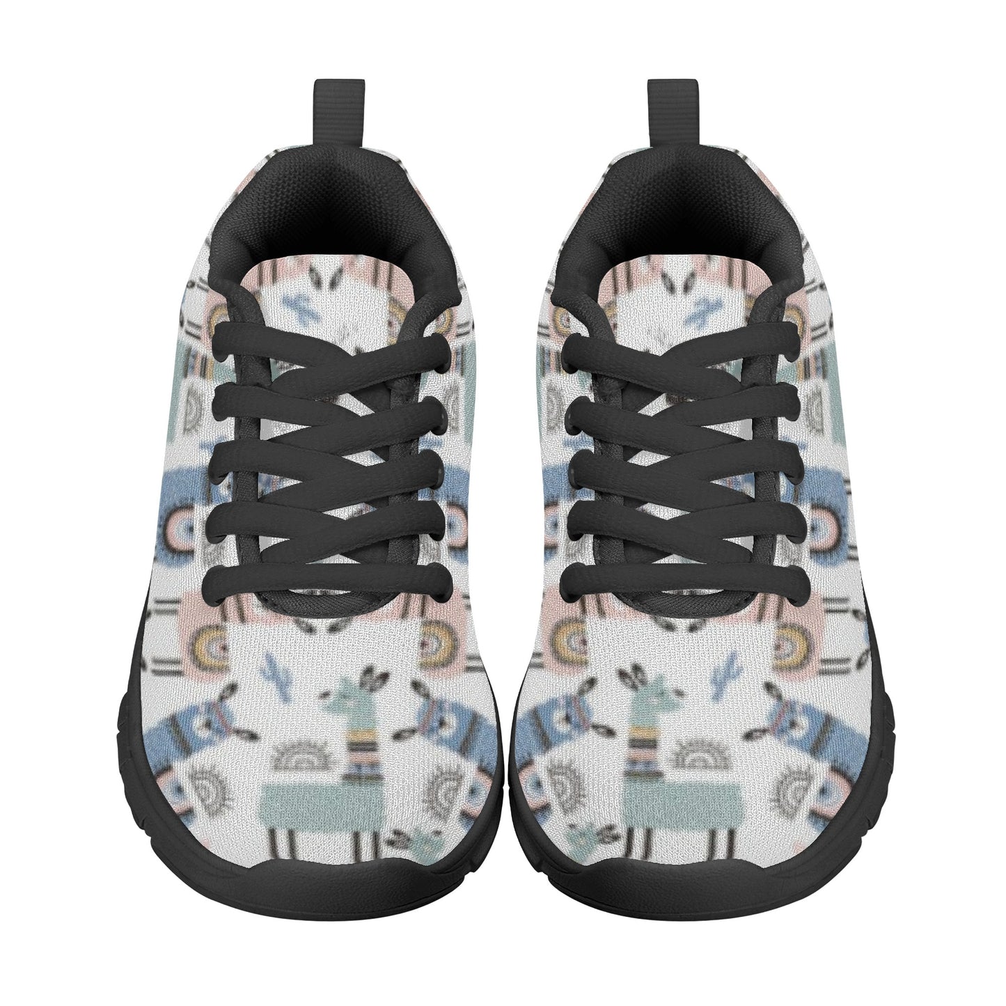 Llama Pattern Kid's Running Shoes