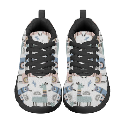 Llama Pattern Kid's Running Shoes