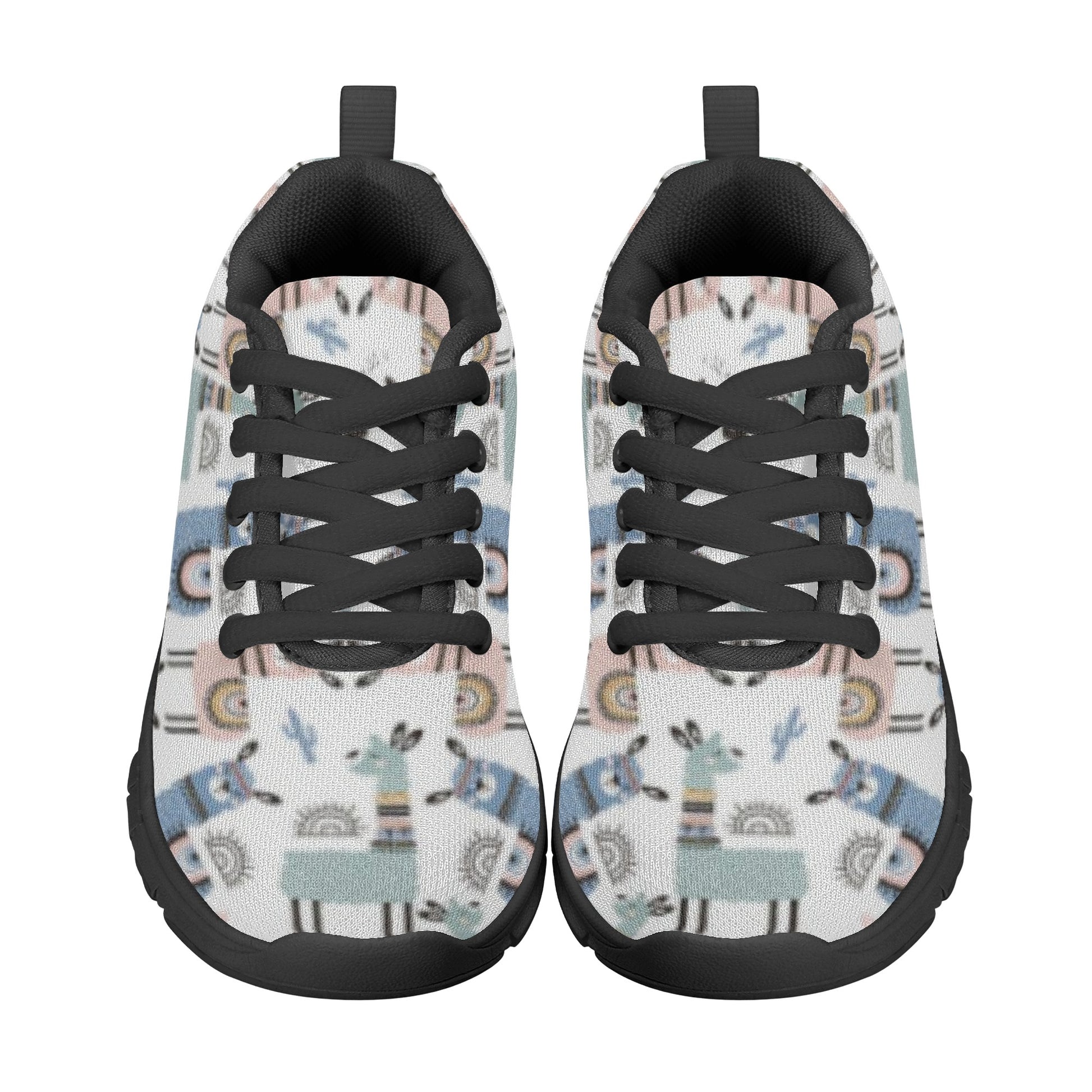 Llama Pattern Kid's Running Shoes
