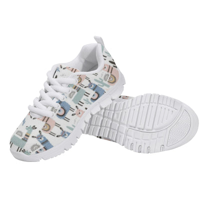 Llama Pattern Kid's Running Shoes