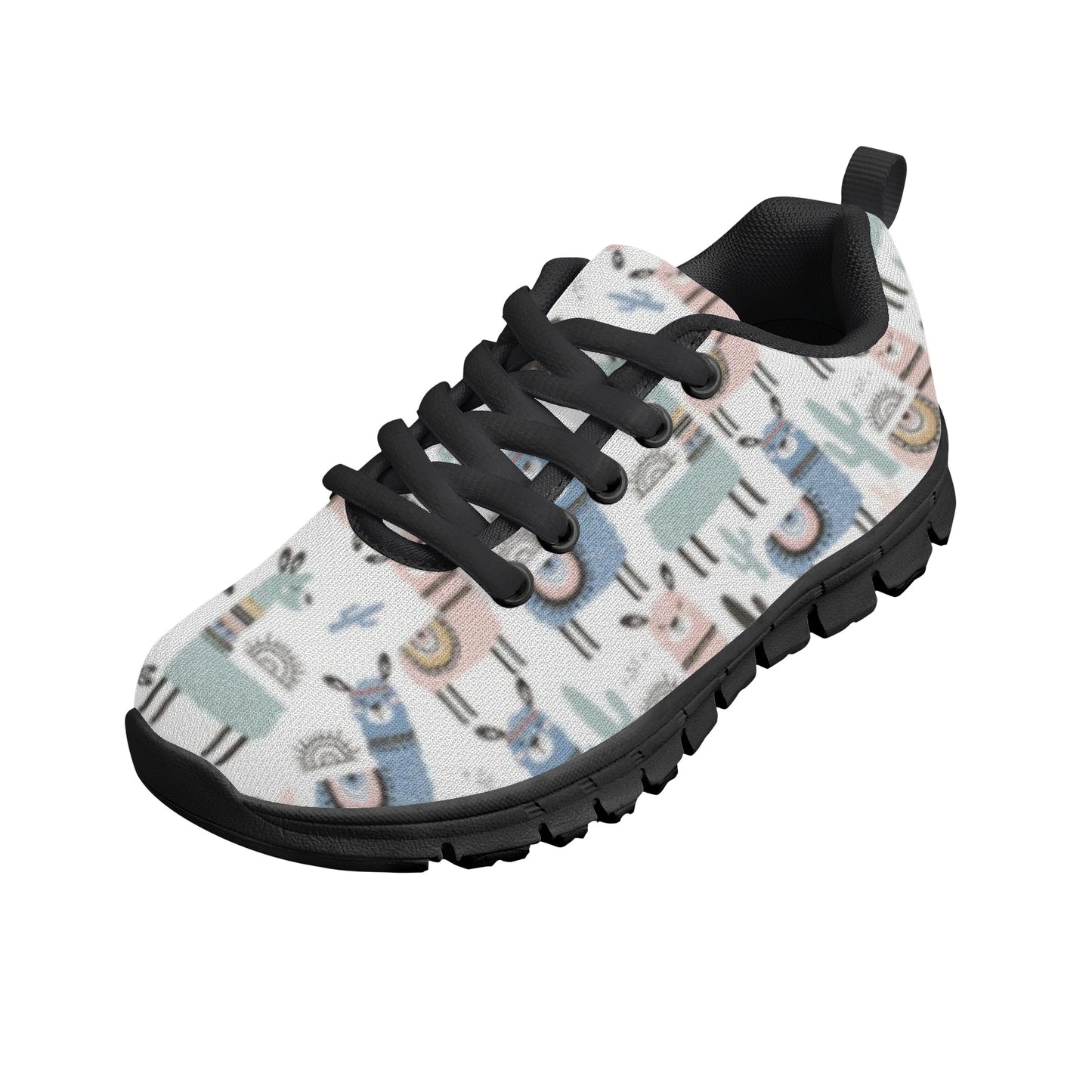 Llama Pattern Kid's Running Shoes