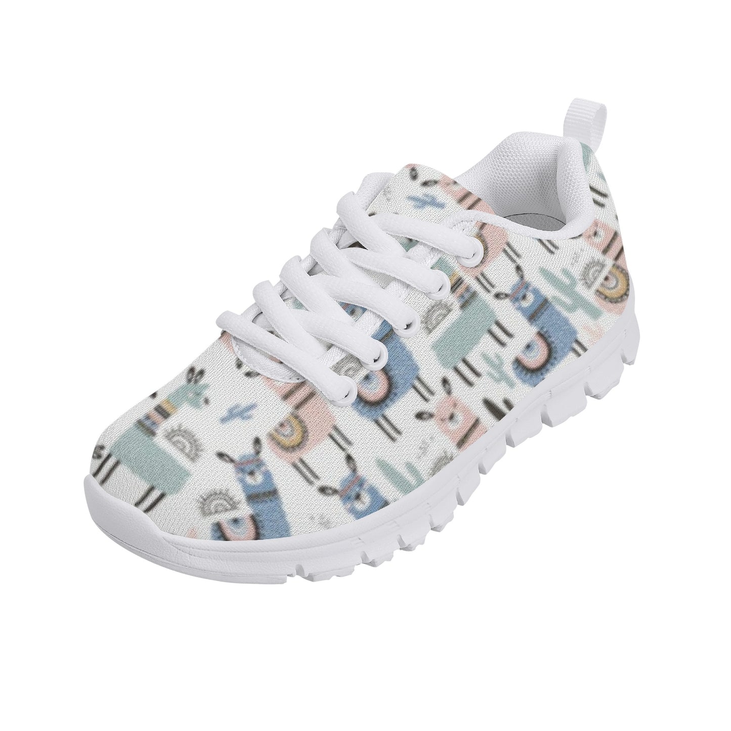 Llama Pattern Kid's Running Shoes