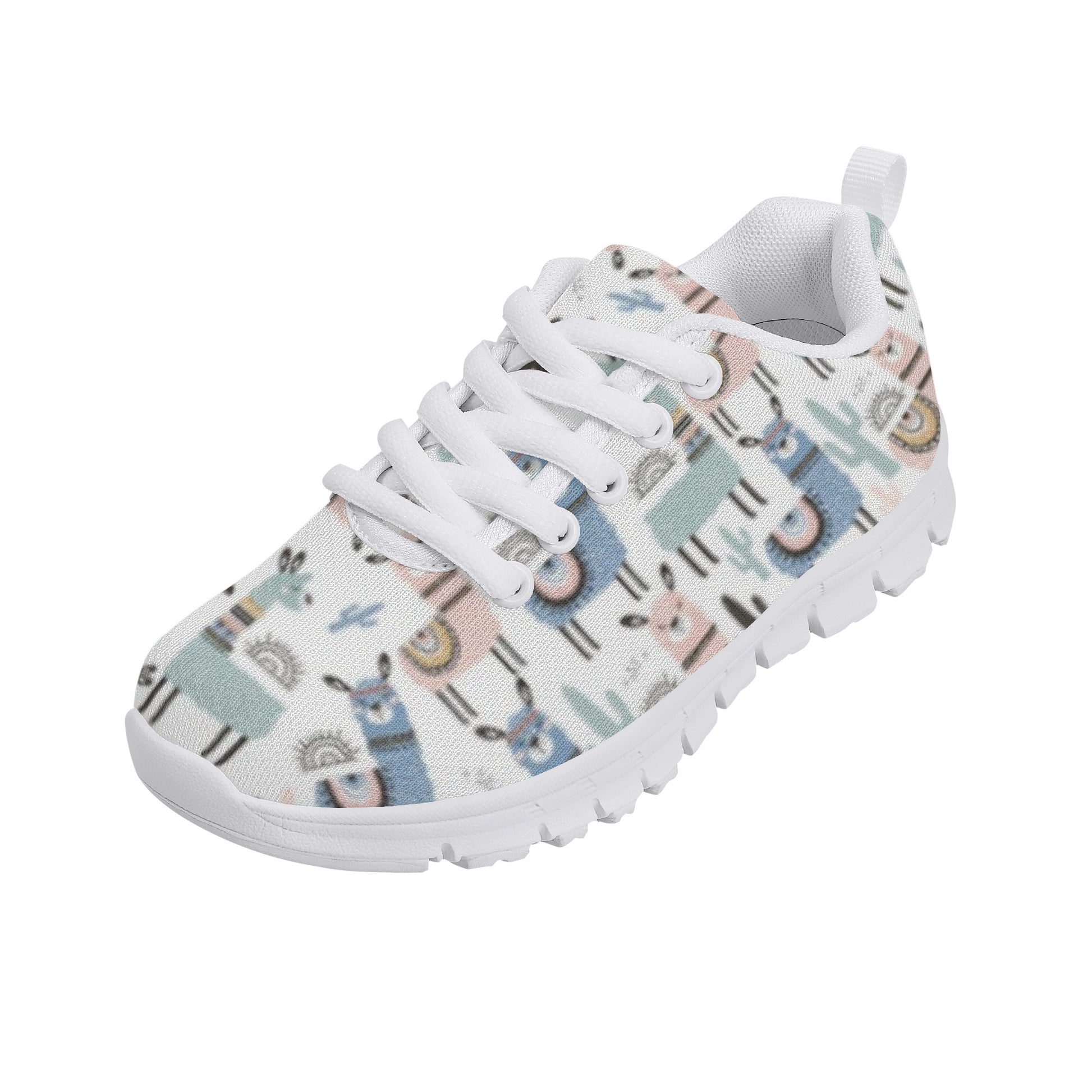Llama Pattern Kid's Running Shoes