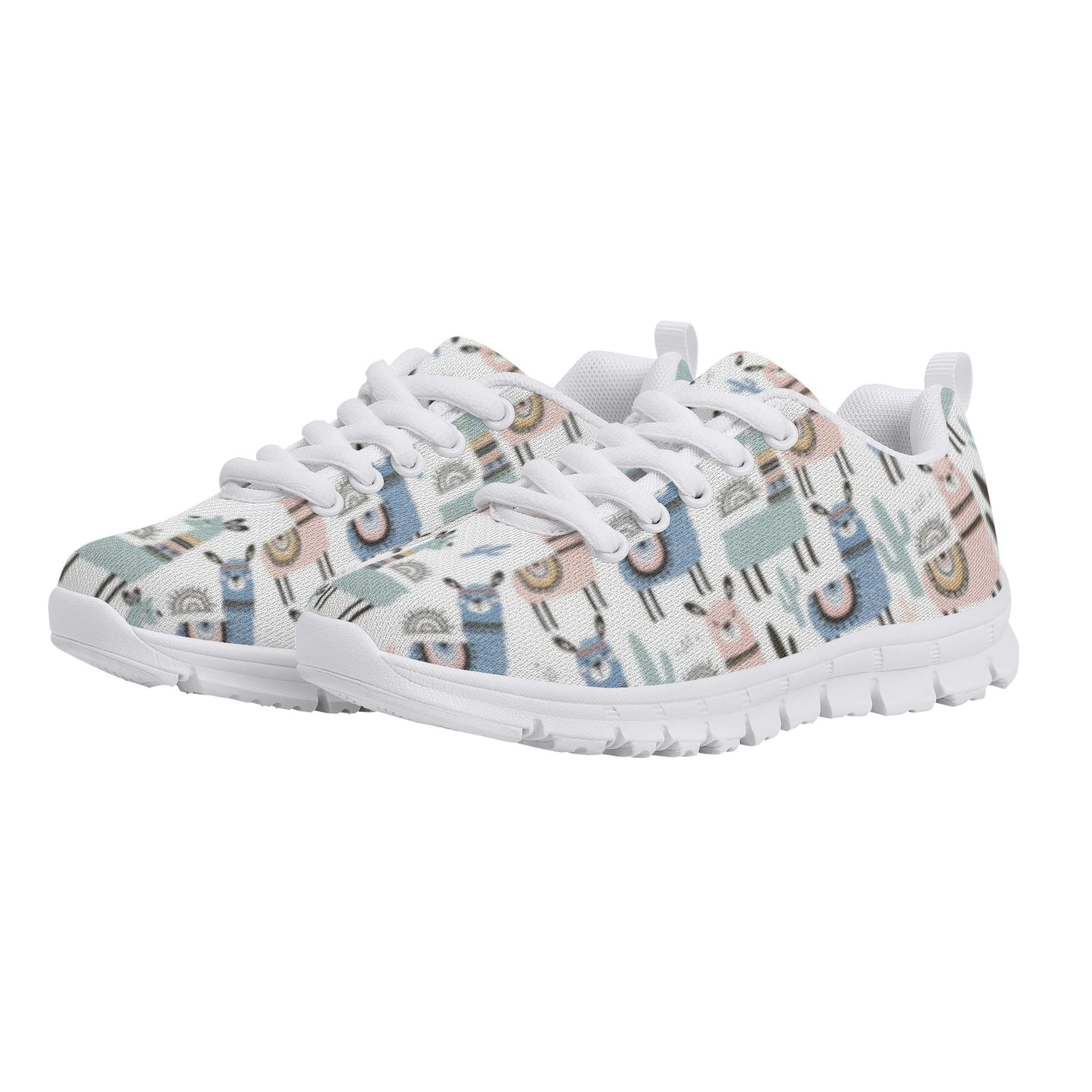 Llama Pattern Kid's Running Shoes
