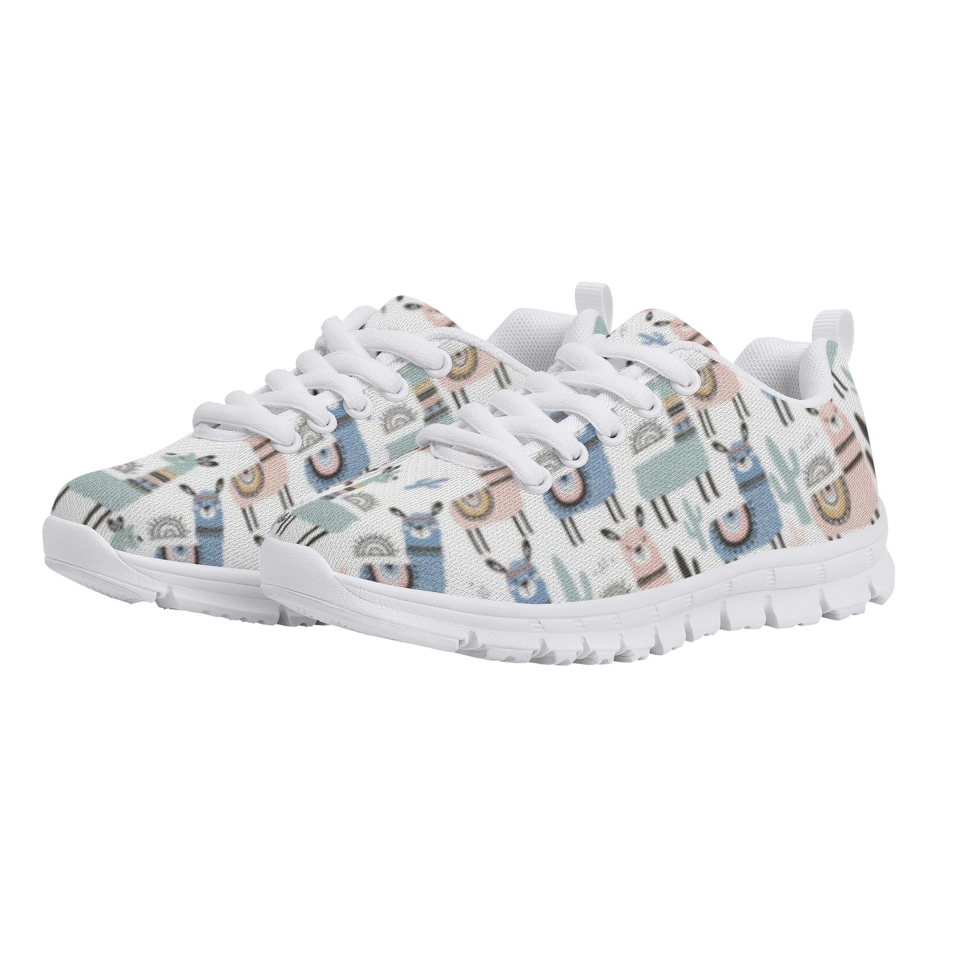 Llama Pattern Kid's Running Shoes