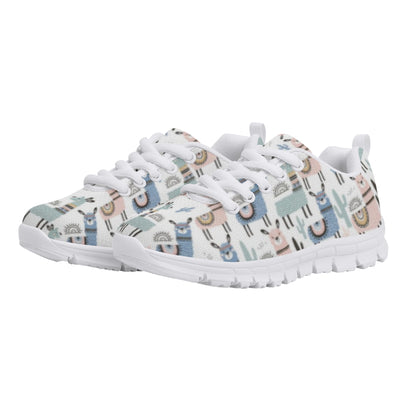 Llama Pattern Kid's Running Shoes