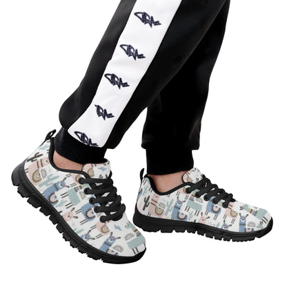 Llama Pattern Kid's Running Shoes