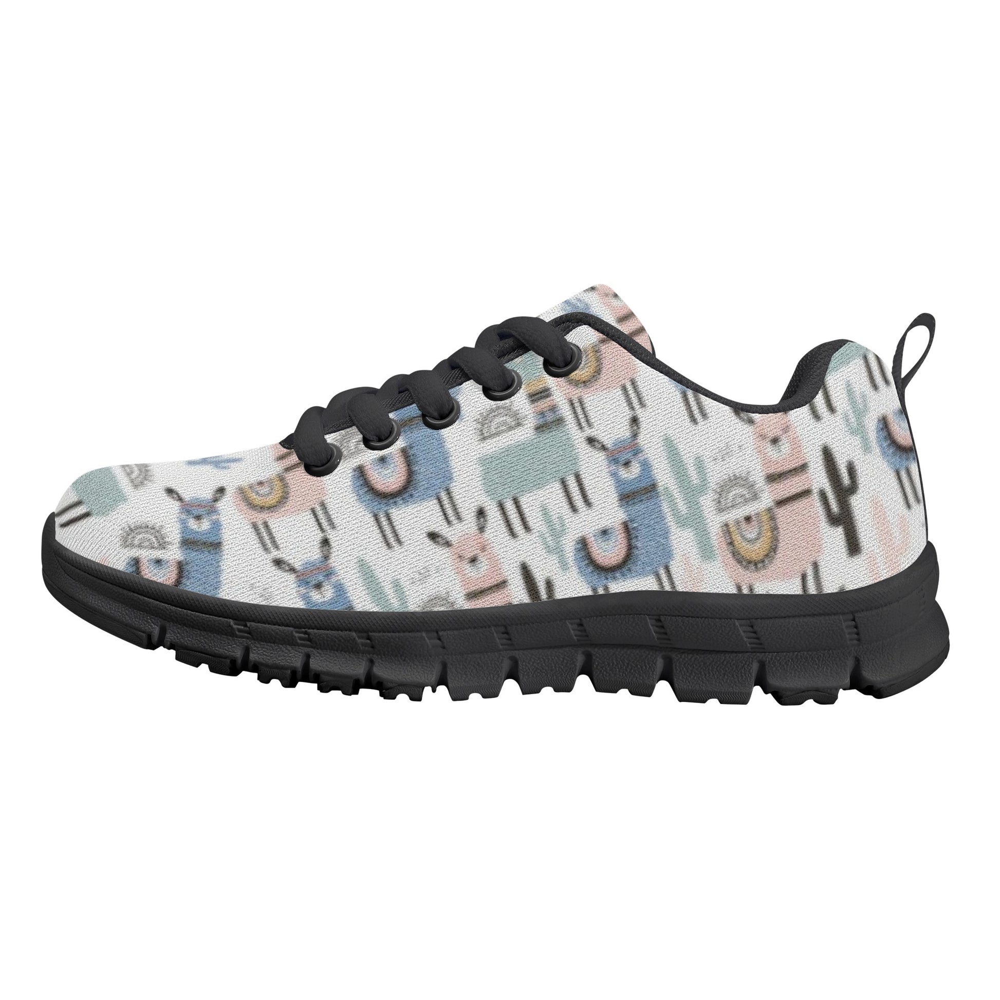 Llama Pattern Kid's Running Shoes